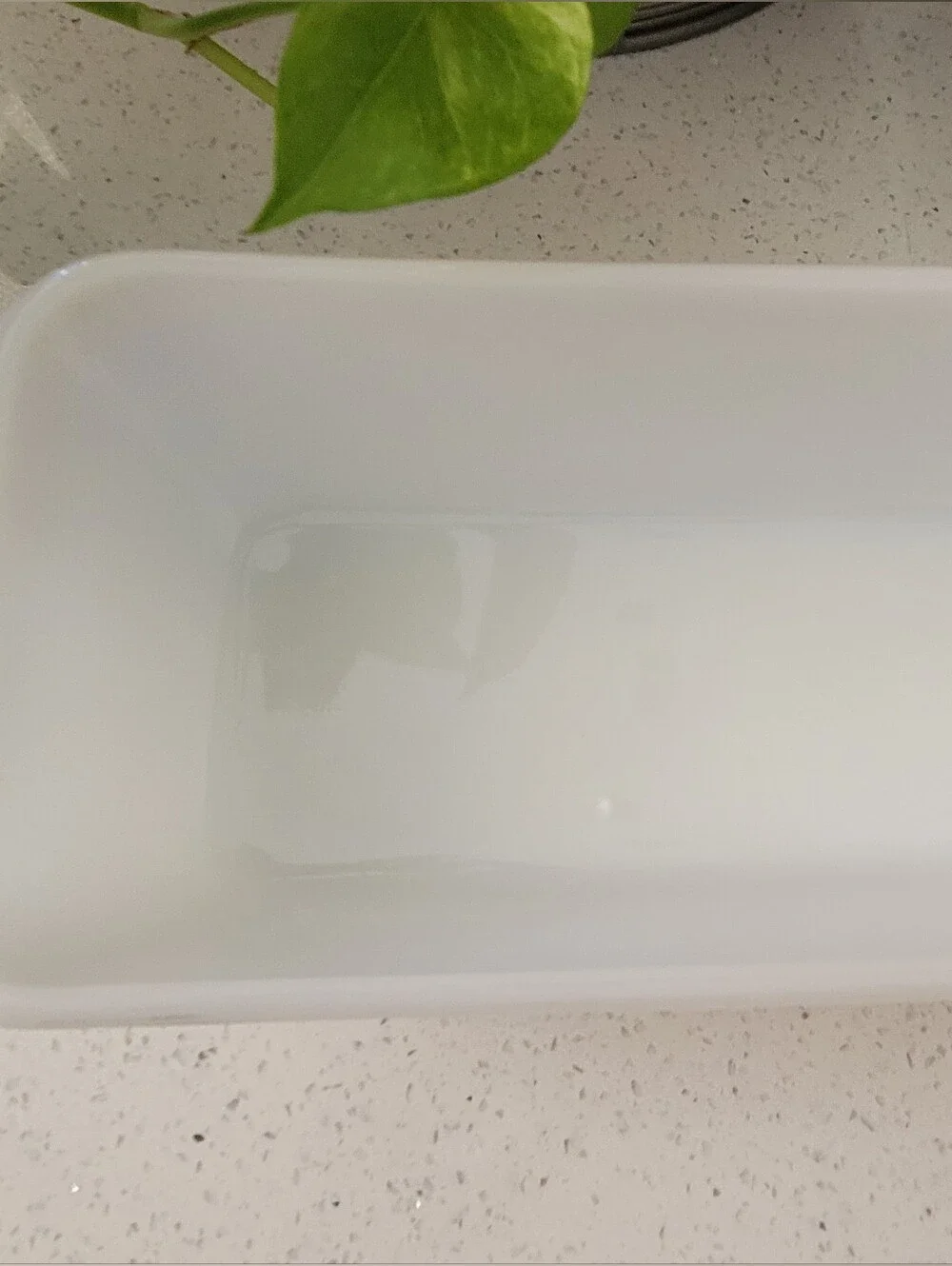 Vintage GLASBAKE J-522 Milk Glass Loaf Pan